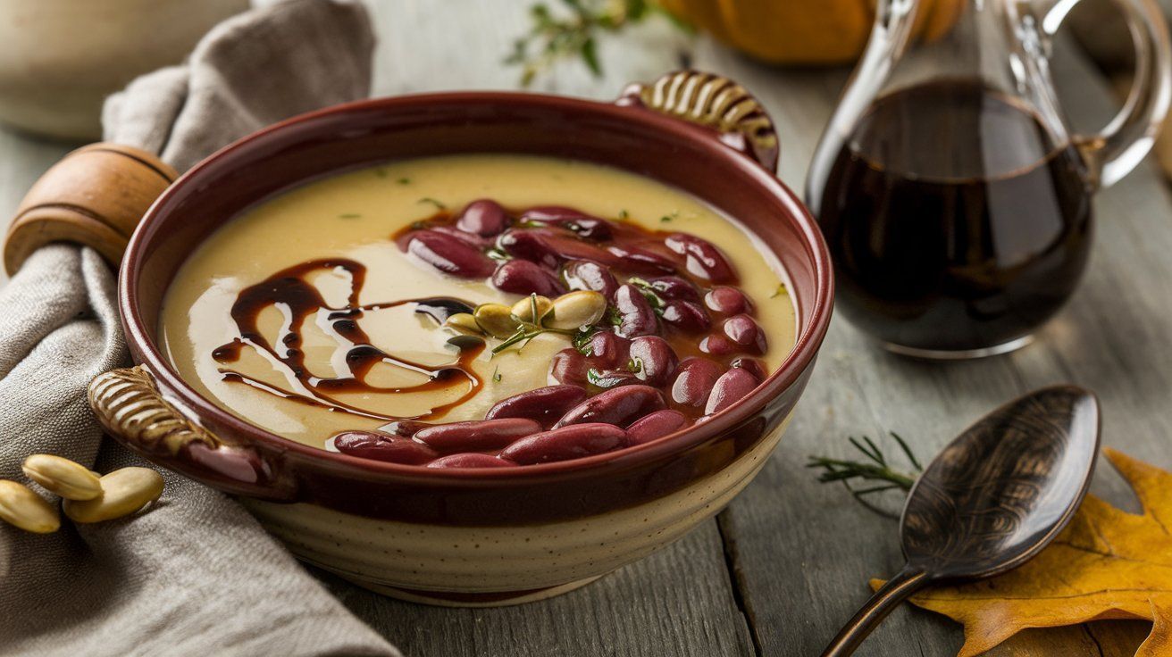 Bild Käferbohnen-Suppe mit Kürbiskernöl