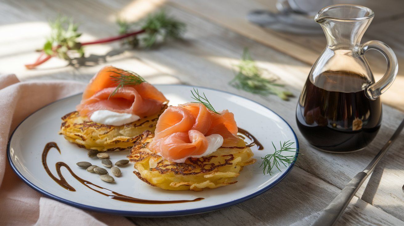 Bild Kartoffelpuffer mit Räucherlachs