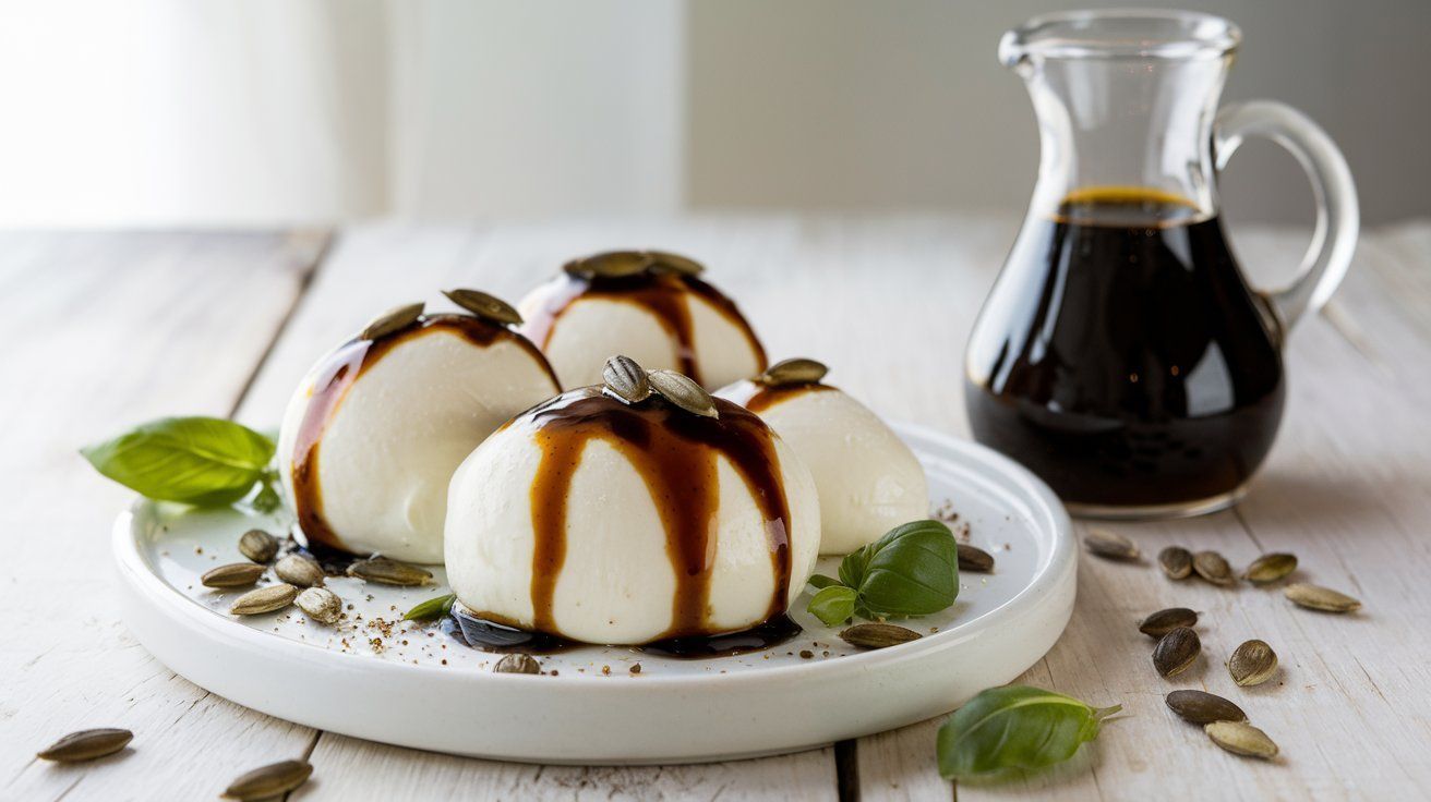 Bild Mozzarella mit Kernöl