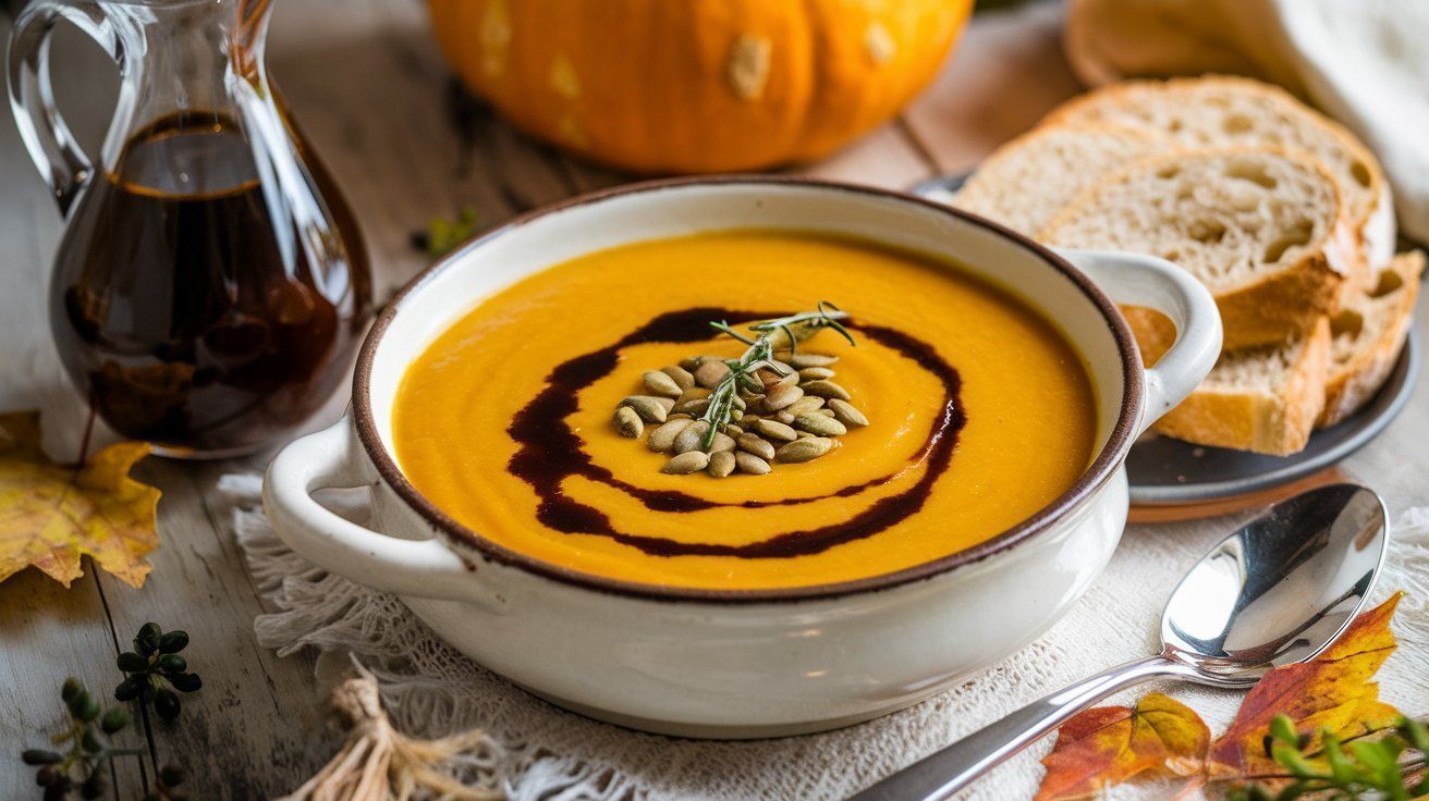 Bild Samtsuppe vom Hokkaidokürbis
