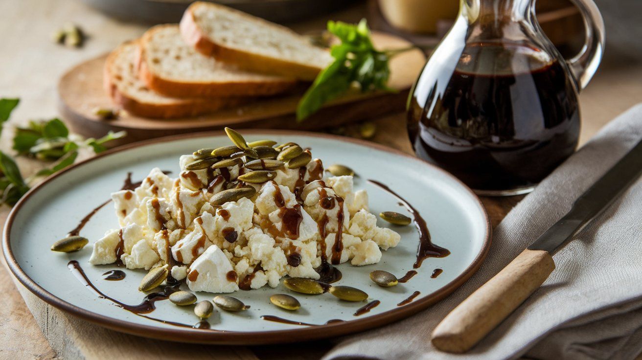 Bild Schafkäse mit Kürbiskernen